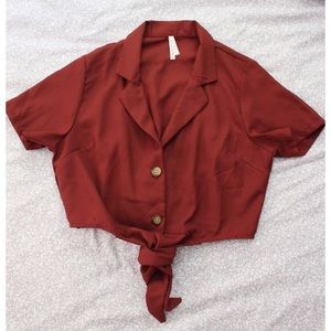 NWOT Cropped Blouse